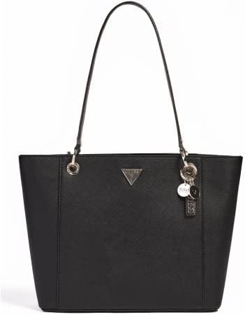 GUESS Damen Noelle Elite Tragetasche, Einheitsgrösse Schwarz, Schwarz