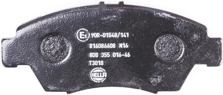 HELLA PAGID 8DB 355 016-461 Bremsbelagsatz - T3018 - Dicke/Stärke: 17.3mm - Bremssystem: Akebono - m
