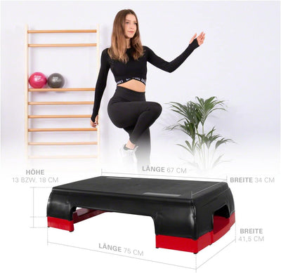 Sport-Tec Stepp Brett Stepper Aerobic Studio Fitness Step Board 2-Fach verstellbar