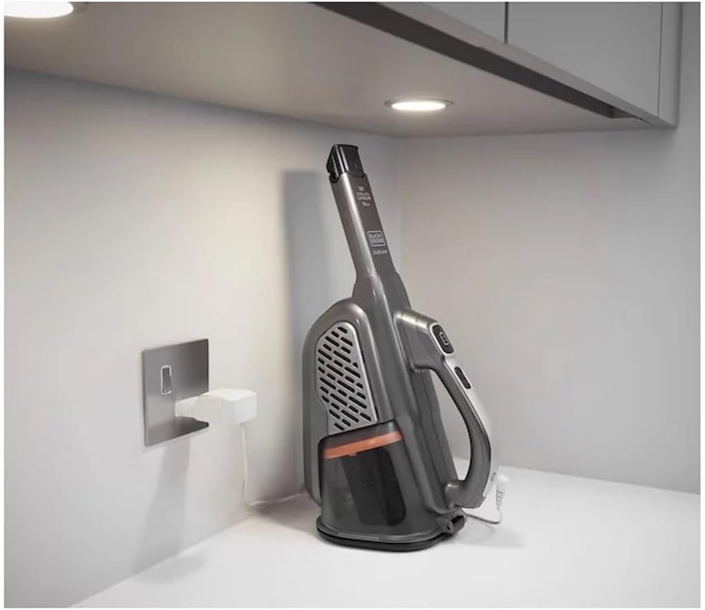 Black+Decker 36 Wh / 18 V Akku-Handstaubsauger Dustbuster Smart tech (mit Cyclonic Action & zwei Sau