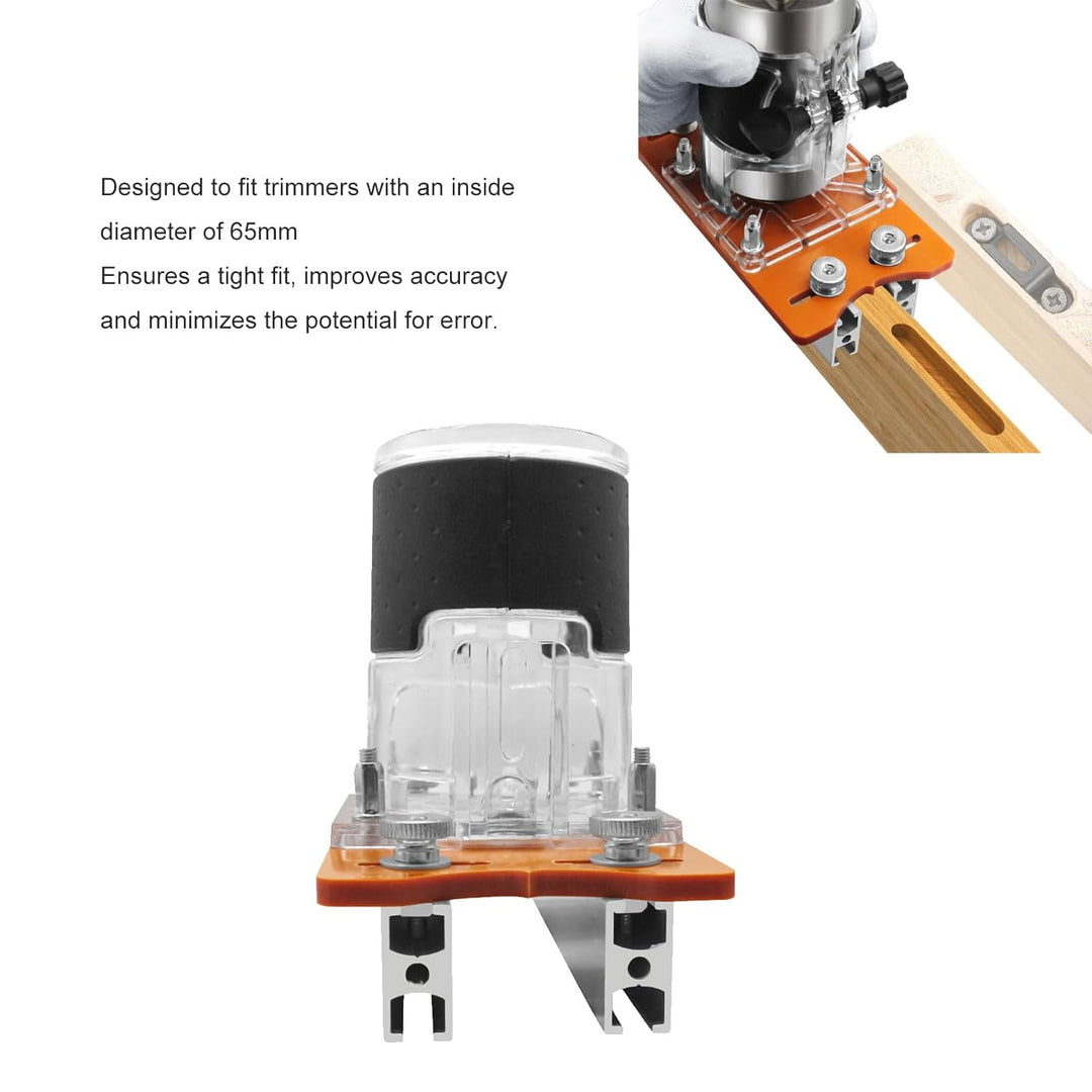 2-in-1-Kompakt-Holz-Palmenfräserbasis, Robustes Aluminiumlegierungsmaterial, Präzises Schlitzen, Bre