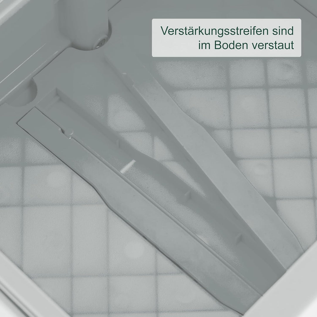 Relaxdays Einkaufstrolley, klappbar, Einkaufskorb mit Rollen, mit Deckel & Teleskopgriff, bis 35 kg,