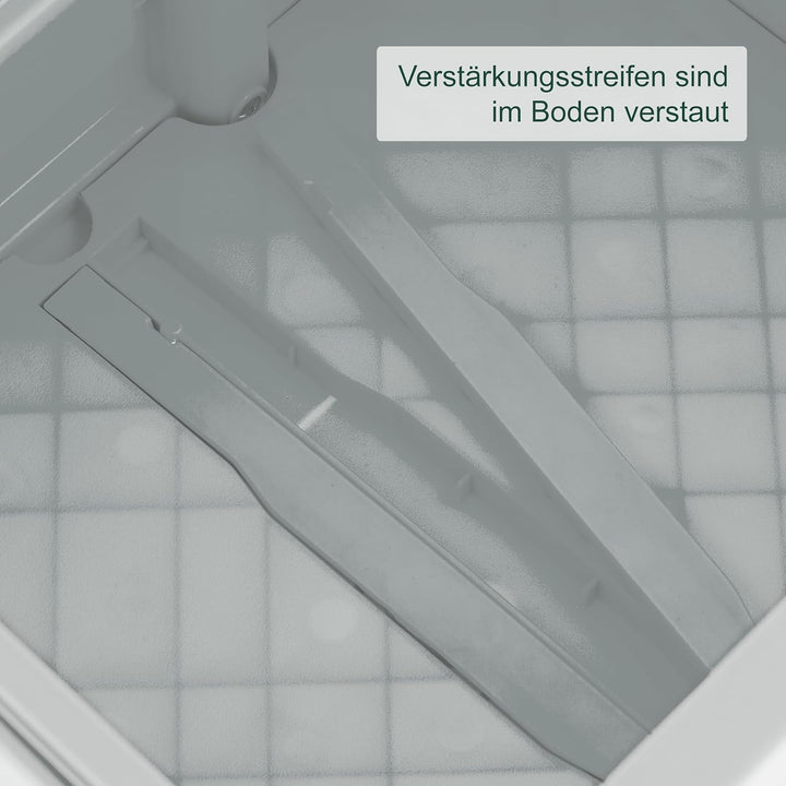 Relaxdays Einkaufstrolley, klappbar, Einkaufskorb mit Rollen, mit Deckel & Teleskopgriff, bis 35 kg,