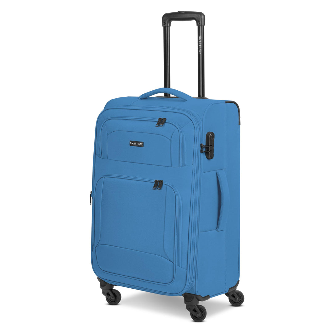 SMARTBOX Weichgepäck Check-in Koffer für Damen & Herren | Mittelgrosser Trolley 41 x 27 x 67 cm | 4