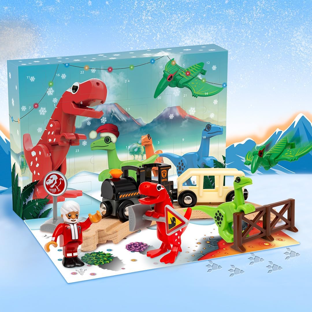 BRIO World 36120 Adventskalender | Eisenbahn-Zubehör für Kinder ab 3 Jahren, kompatibel Eisenbahnset