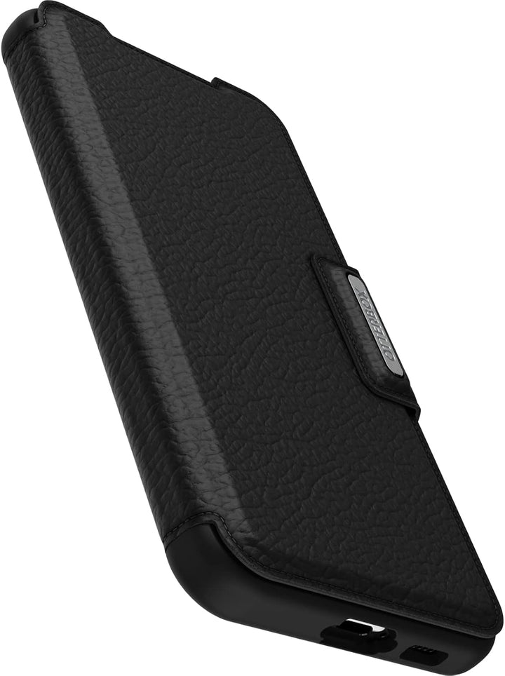 OtterBox Strada Hülle für Galaxy S23+, stossfest, sturzsicher,Premium Lederfolio mit Zwei Kartenhalt