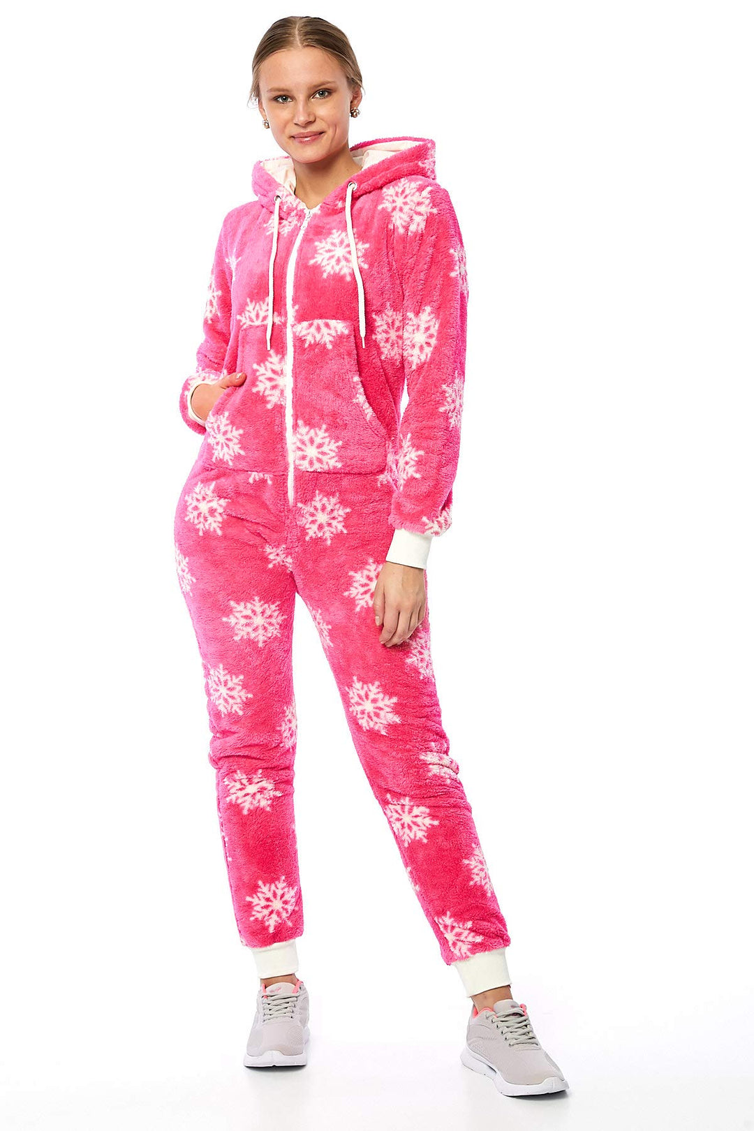 Crazy Age Teddyfleece Teddyfell Jumpsuit flauschig und kuschelig weich warm Einteiler Ganzkörperanzu