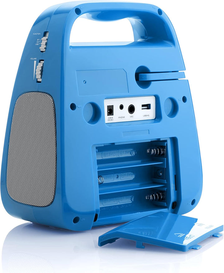 GOGEN Kinderkaraoke und CD Player I USB I MP3 I Mikrofon inklusive I Kopfhörerausgang I tragbar I Ba