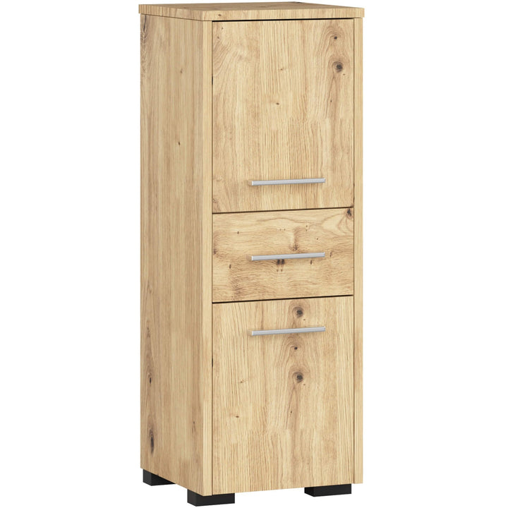 AKORD Badezimmerschrank schränke | Badezimmer kommode | FIN 85 2D1SZ, 2 Türen und 1 Schublade, B30 x