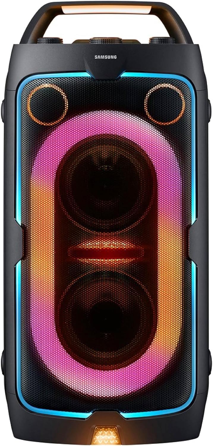 Samsung Sound Tower MX-ST40F/ZG Bluetooth Lautsprecher, Grosse Partybox &amp; Musikbox mit Akku, 12 h Ak