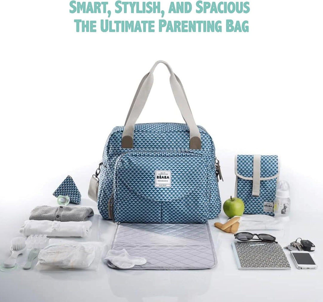 Béaba – Wickeltasche Genève II – Modulierbar, vielfältige Staumöglichkeiten – Vordertasche, Wickelun