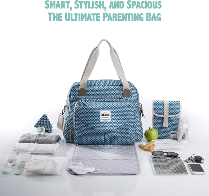 Béaba – Wickeltasche Genève II – Modulierbar, vielfältige Staumöglichkeiten – Vordertasche, Wickelun