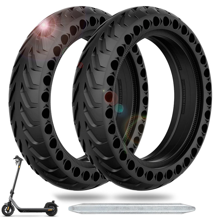 COASTA 2 x 8.5" Rollerreifen E Scooter Solid Reifen,8 1/2 Vollgummireifen,50/75-6.1 Ersatzreifen für