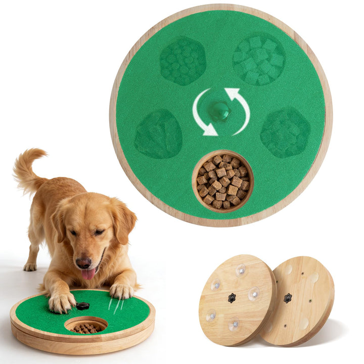Hundekrallen-Kratzbrett mit Leckerli-Box, Kratzmatte für Hundekrallen, verstellbares interaktives Kr
