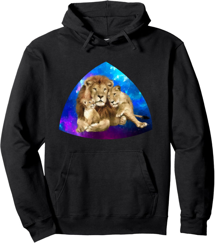 Löwen Löwenrudel Motiv Afrika Raubkatze Löwenmähne Löwe Pullover Hoodie