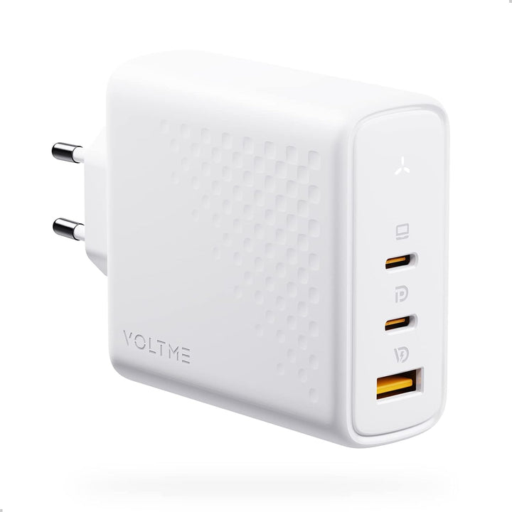 VOLTME 140W USB C Ladegerät PD3.1 & PPS Netzteil USB C, 3-Port Ladegerät GaN III Adapter Schnelllade