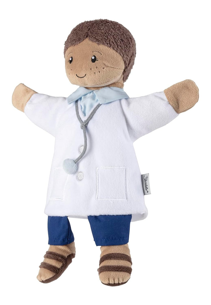 Sterntaler Handpuppe Arzt - weiches Kinder Spielzeug zum Puppentheater, Erzählen, Kuscheln &amp; Sprachf