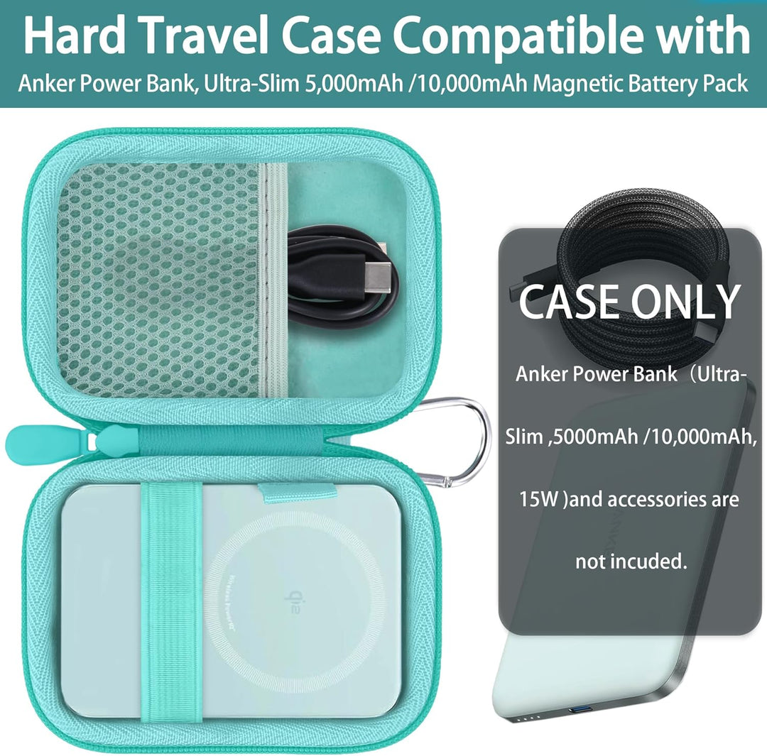 Khanka Etui für Anker Nano/MagGo PowerBank, Ultra-schlankes 5.000mAh/10.000mAh Magnetisches Akkupack
