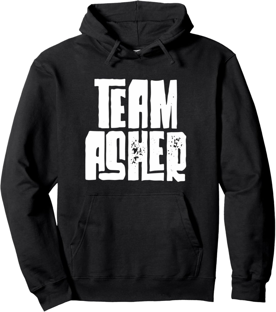 Team Asher Distressed Sohn Ehemann Enkel Papa Sportgruppe Pullover Hoodie