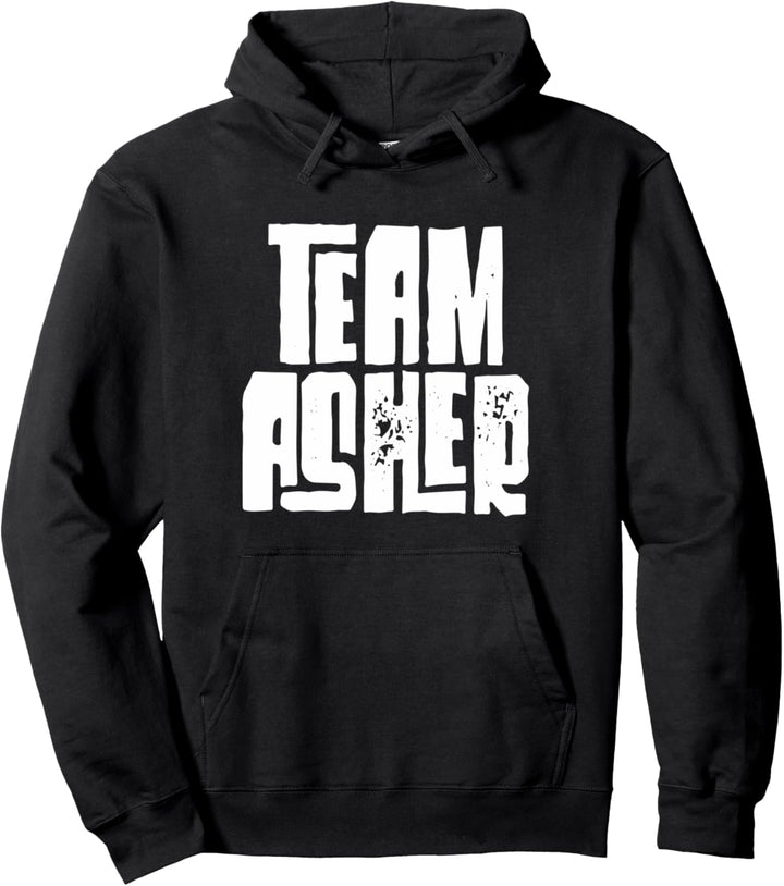 Team Asher Distressed Sohn Ehemann Enkel Papa Sportgruppe Pullover Hoodie