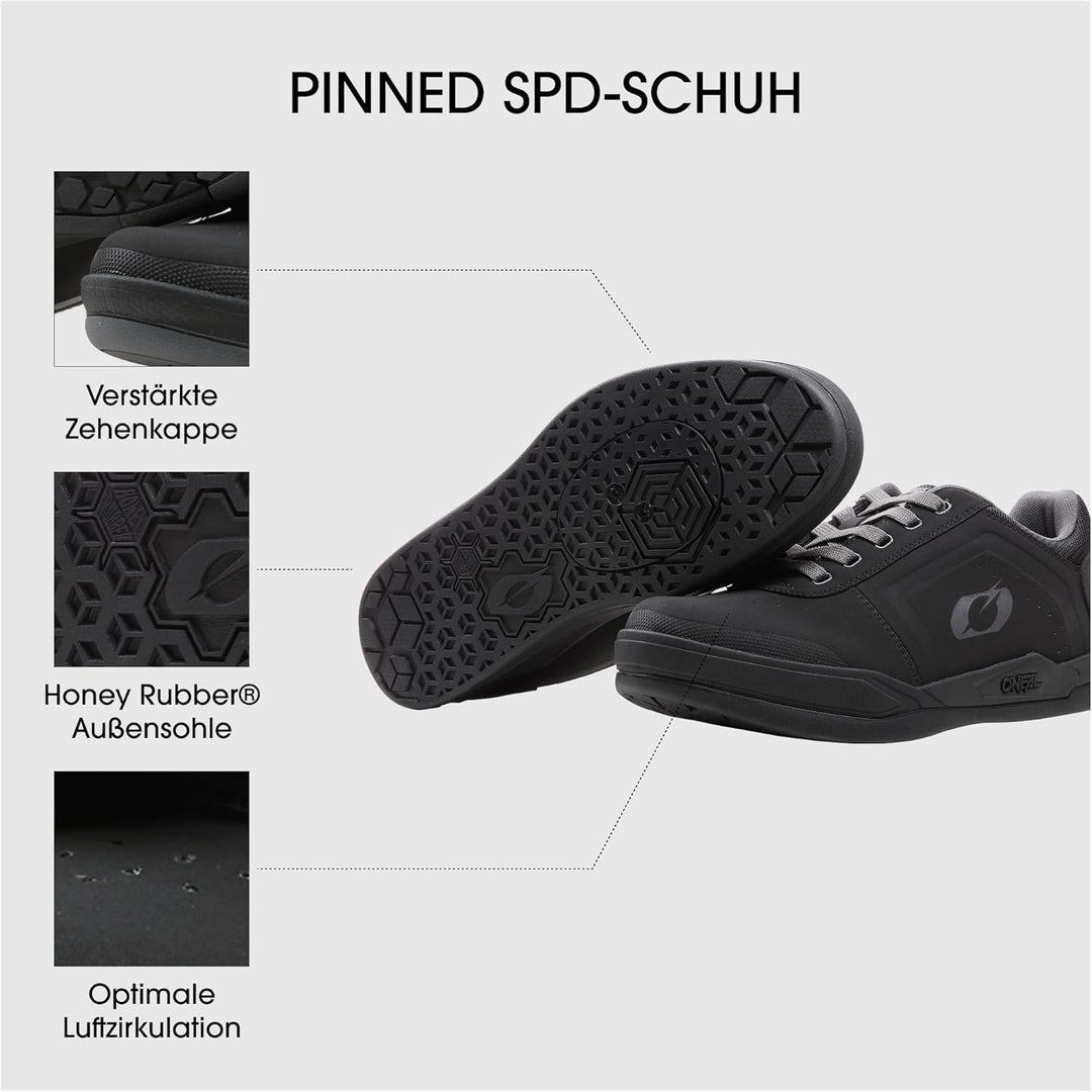 O'NEAL | Mountainbike-Schuhe | MTB Downhill Freeride | Vegan | SPD-Pedalplatten-kompatibel, Oberseit