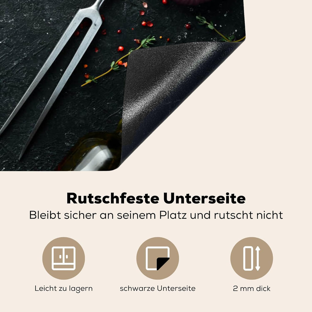 Herdabdeckplatte 90x52 cm Einteilig Herdabdeckung Abdeckplatte für Ceranfeld Abdeckung Induktionskoc
