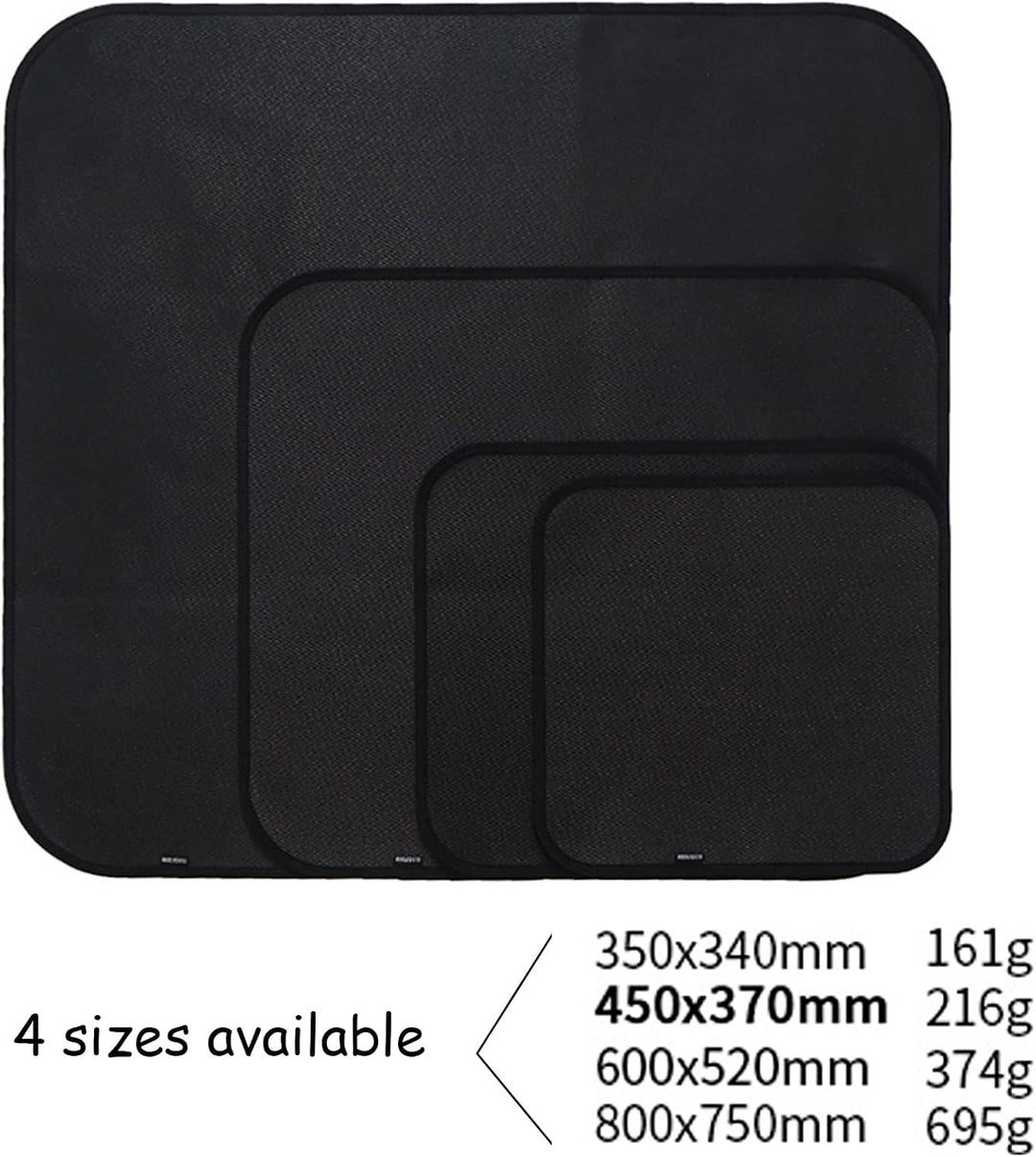 Feuerfeste Matte 45x37cm - Hitzebeständig bis 550°C - Für Kamin, BBQ, Grill &amp; Feuerstelle, Feuerscha