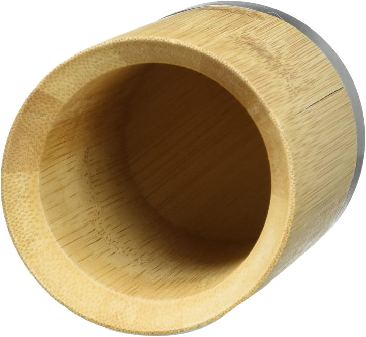 axentia Bambus-Badset, holzfarben/Silber, ca. 10 x 23 x 19 cm