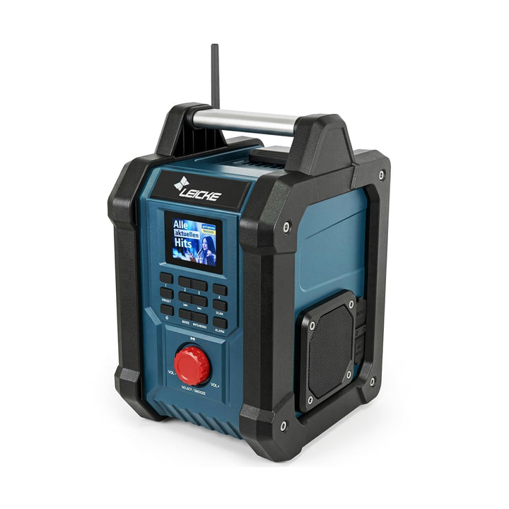 Baustellenradios - Digitales und Robustes Radio mit DAB+, FM, Bluetooth, AUX, 4000mAh Akku, 2 x 15W