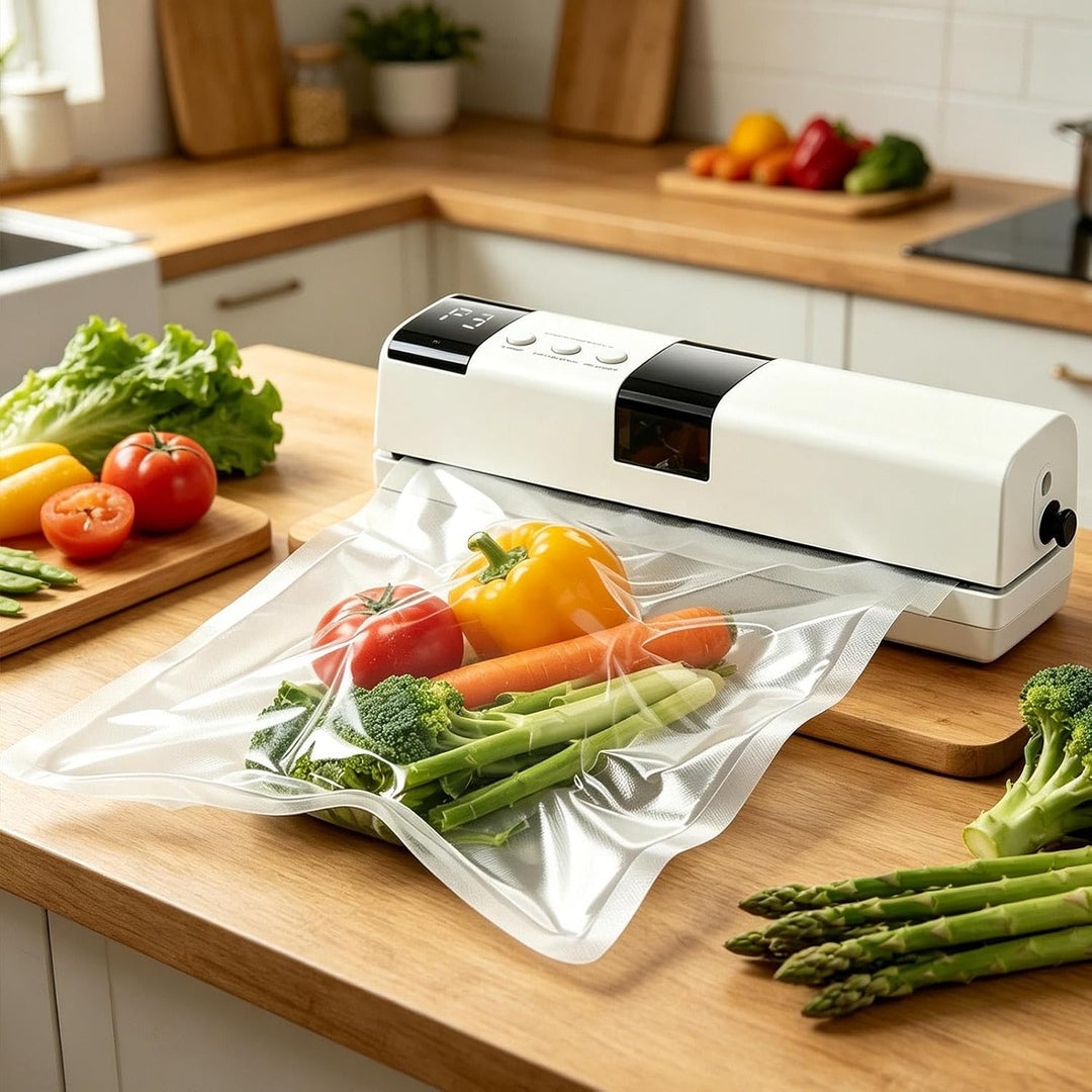 Mini-Vakuumierer für Lebensmittel Tragbare | Tisch-Vakuumiermaschine für Fleisch, Mahlzeiten, Snacks