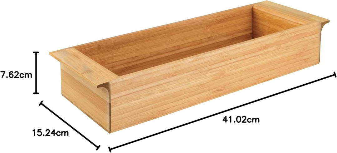 InterDesign Formbu Bar Seifenschale für Badezimmer Eitelkeiten, Küche Spüle Tief Bambus, Tief