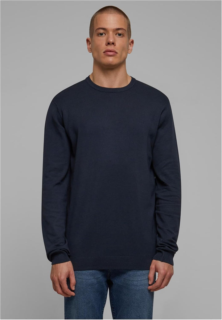 Urban Classics Herren Knitted Crewneck Sweater Sweatshirt S Navy, S Navy