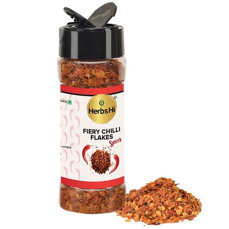 HerbsHi Everyday Combo: Feurige Chiliflocken (35 g), Oregano-Kräuter (30 g), Peri Peri Masala (60 g)