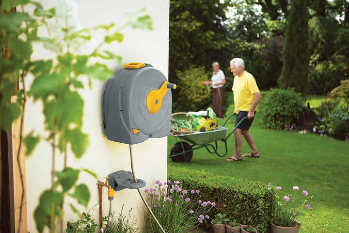 Hozelock Fast Reel-Wandschlauchbox mit 40 m Schlauch mit 40 m Schlauch Wandschlauchbox, mit 40 m Sch