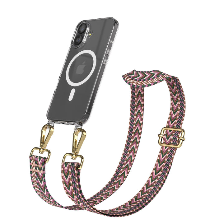 EAZY CASE Handykette - Verstellbares Taschenband kompatibel mit iPhone 17, Schulterriemen, Handykord