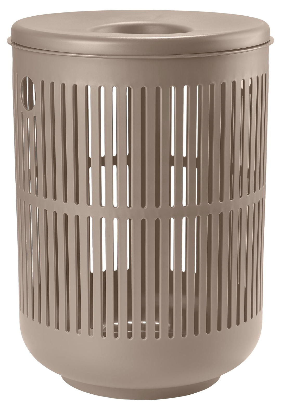 Zone Denmark Ume Wäschekorb mit Deckel, Wäschesammler, Wäschetonne, Durchm. 40 cm, Höhe 54 cm, Taupe