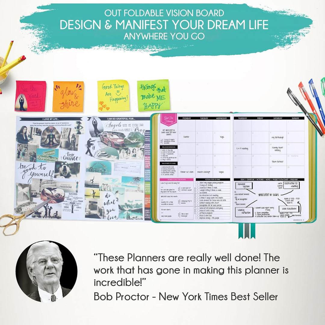 Law of Attraction Terminplaner 2025 - Deluxe Wochen- und Monatsplaner, eine 12-monatige Reise zur St