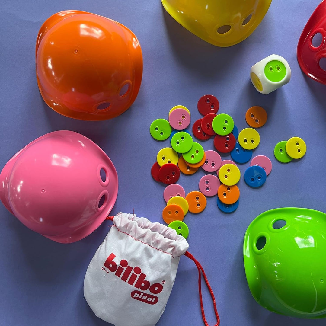 Bilibo Baby Toy Dice + 36 Counters + 1 Bag + 1 Information Booklet (May not Be in English) Assorted