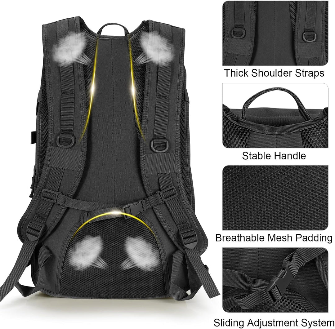 SHANNA Militärrucksack 35L/50L Armee Rucksack Molle, Hohe Kapazität Trekkingrucksack Wanderrucksäcke