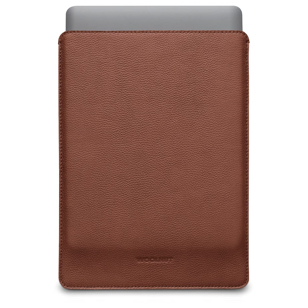 Woolnut Leder Sleeve Case Hülle Tasche für MacBook Pro 13 UNT Air 13/13.6 Zoll - Cognac Braun Cognac