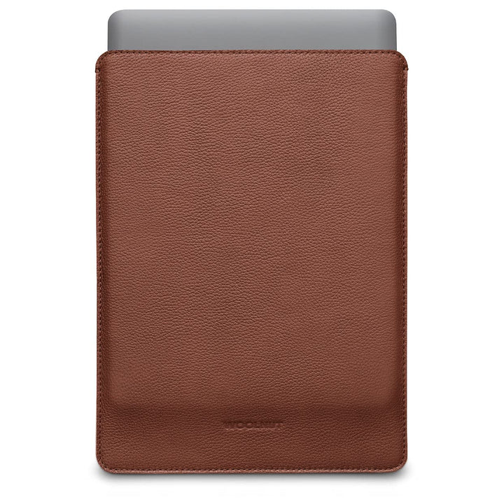 Woolnut Leder Sleeve Case Hülle Tasche für MacBook Pro 13 UNT Air 13/13.6 Zoll - Cognac Braun Cognac