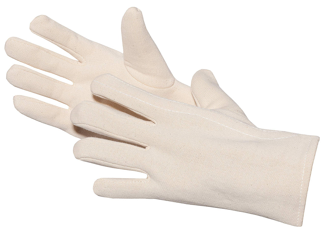 Jah 760-MHB Baumwollhandschuh 6 Paarverstärkt Jersey schwer weiss Gr. 8, 8