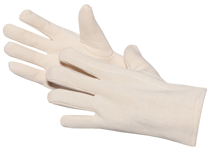 Jah 760-MHB Baumwollhandschuh 6 Paarverstärkt Jersey schwer weiss Gr. 8, 8