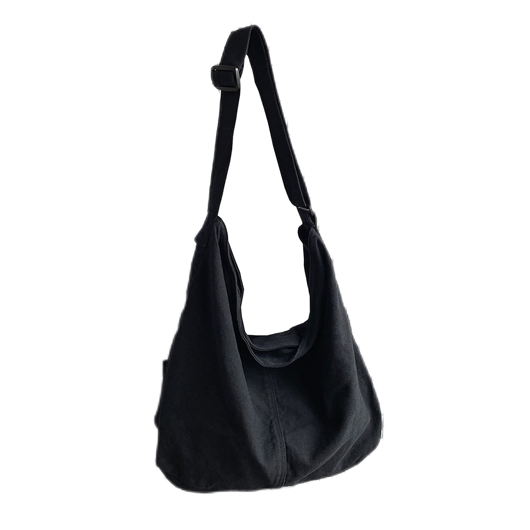 Canvas Messenger Bag Large Crossbody Bag Handbag Solid Color with Multiple Pockets Canvas Shoulder T