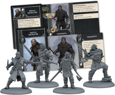 Cool Mini or Not - A Song of Ice and Fire: Night's Watch Conscripts Unit Expansion - Miniature Game