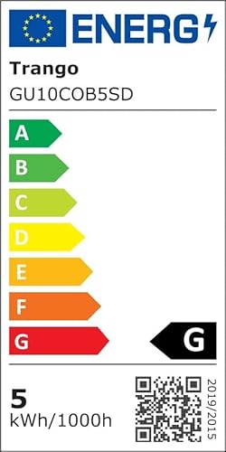 Trango 6er Set LED Einbaustrahler aus Aluminium Eckig 6729-069SGCOBSD inkl. 3 Stufen dimmbare LED Le