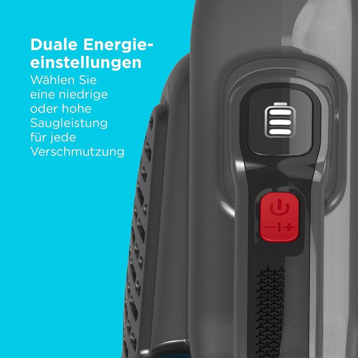 BLACK+DECKER Lithium Dustbuster BHHV315B-QW mit Cyclonic Action – 12V Akku Handstaubsauger mit auszi