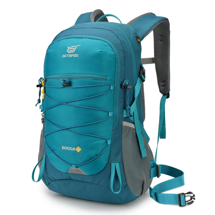 SKYSPER Wanderrucksack 25L, Klein Rucksack mit Rückenbelüftung aus atmungsaktivem 3D Air Mesh Tagesr
