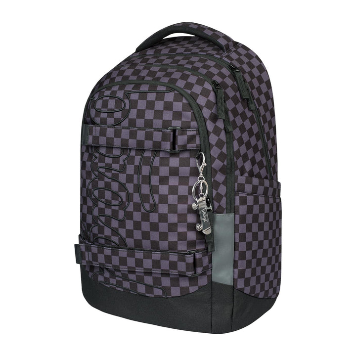 Baagl Schulrucksack für Jungen Mädchen Teenager - Skate Max - Skateboard Rucksack - Kinderrucksack m