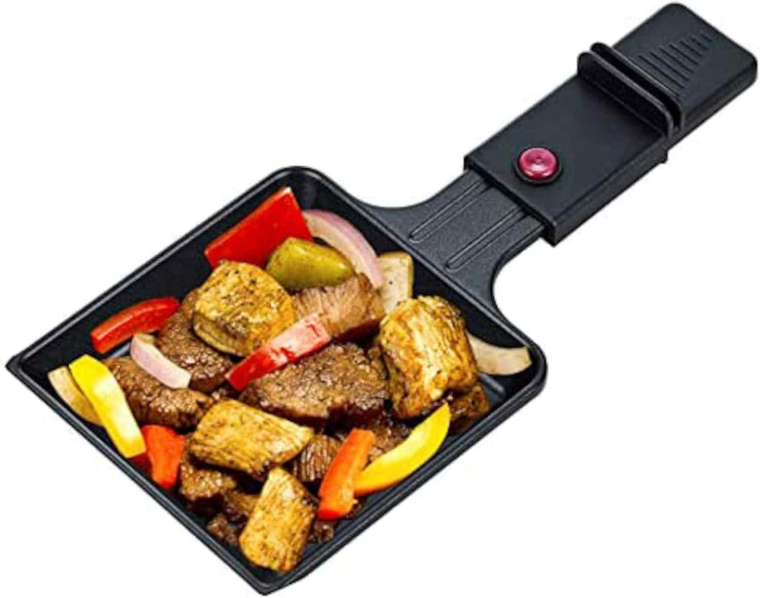 MELISSA Raclette 16300026 Raclette mit Grillplatte für 8 Personen 1200 Watt Power mit Grillplatte un